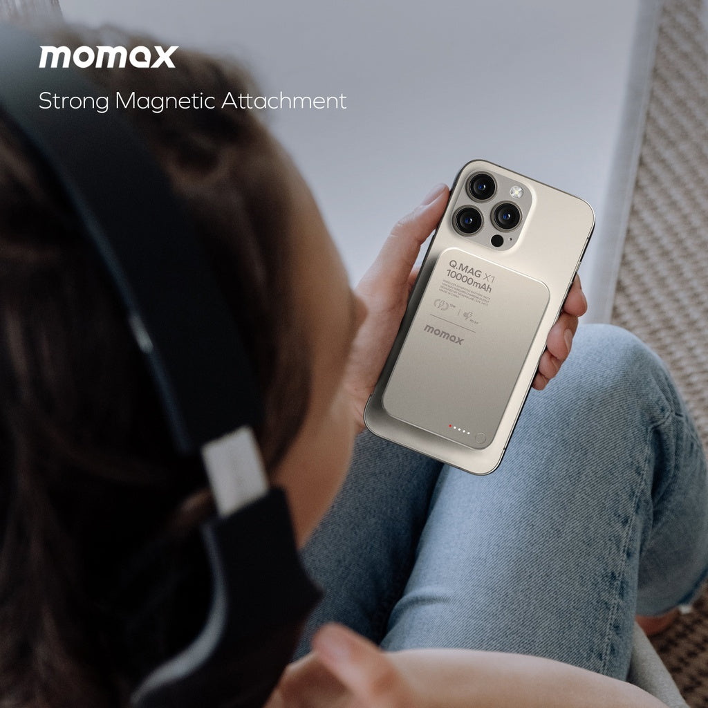 Momax Q.mag X1 10000mAh Gen2 15W Magsafe Wireless Power Bank Momax Q.mag X1 10000mAh Gen2 15W Magsafe Wireless Power Bank