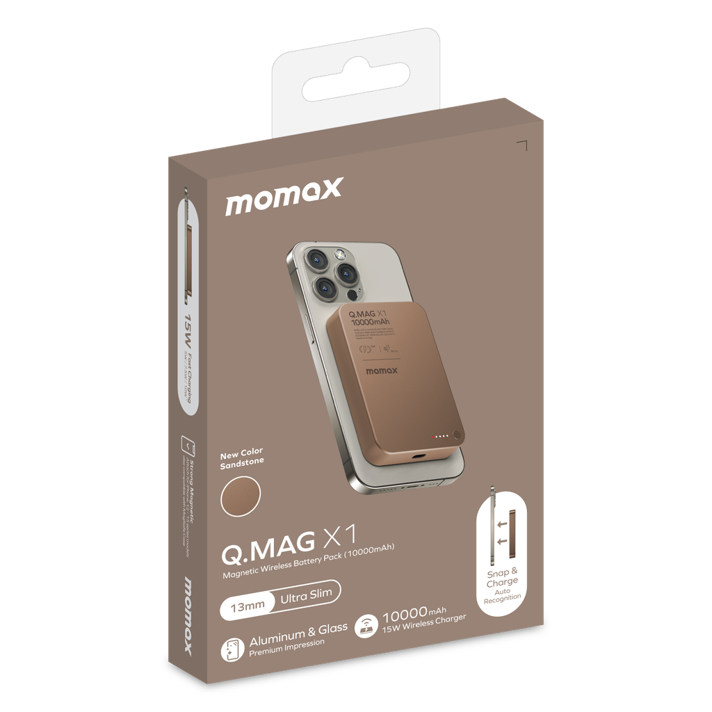 MOMAX Q.MAG X1 10000mAh GEN2 15W MAGSAFE WIRELESS POWER BANK MOMAX Q.MAG X1 10000mAh GEN2 15W MAGSAFE WIRELESS POWER BANK