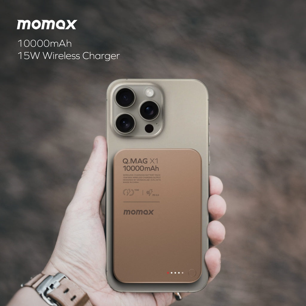 MOMAX Q.MAG X1 10000mAh GEN2 15W MAGSAFE WIRELESS POWER BANK MOMAX Q.MAG X1 10000mAh GEN2 15W MAGSAFE WIRELESS POWER BANK