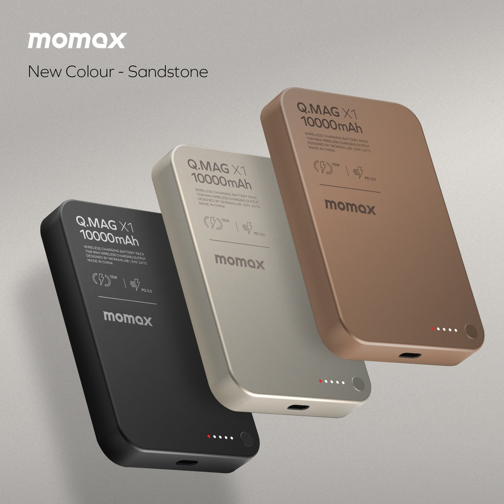 MOMAX Q.MAG X1 10000mAh GEN2 15W MAGSAFE WIRELESS POWER BANK MOMAX Q.MAG X1 10000mAh GEN2 15W MAGSAFE WIRELESS POWER BANK