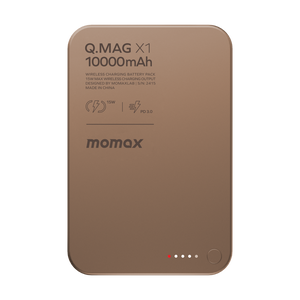 MOMAX Q.MAG X1 10000mAh GEN2 15W MAGSAFE WIRELESS POWER BANK - ALAMAT
