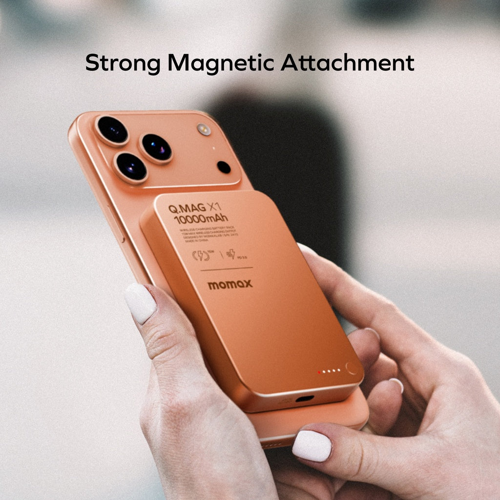 Momax Q.mag X1 10000mAh Gen2 15W Magsafe Wireless Power Bank Momax Q.mag X1 10000mAh Gen2 15W Magsafe Wireless Power Bank