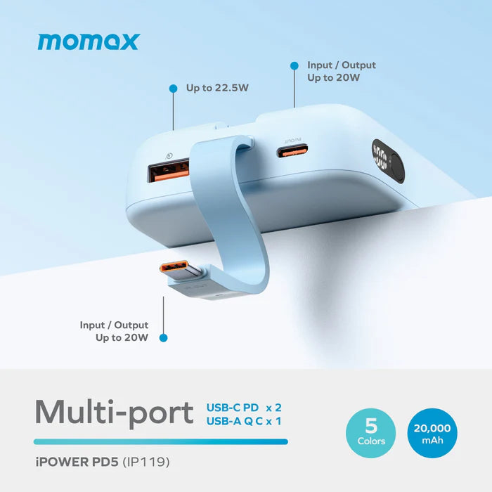 MOMAX IPOWER PD 3 10000mAh BATTERY PACK MOMAX IPOWER PD 3 10000mAh BATTERY PACK