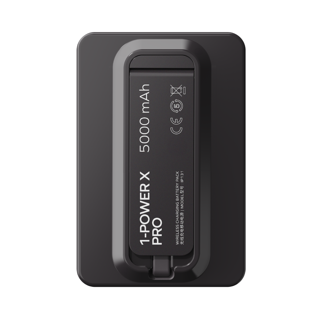 MOMAX 1-POWER X PRO 5000mAh MAGNETIC WIRELESS POWER BANK WITH STAND AND BUILT-IN USB-C CABLE MOMAX 1-POWER X PRO 5000mAh MAGNETIC WIRELESS POWER BANK WITH STAND AND BUILT-IN USB-C CABLE