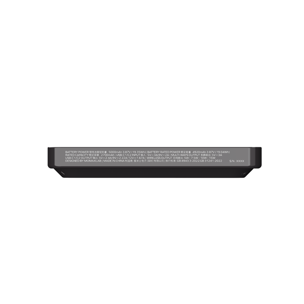 MOMAX 1-POWER X PRO 5000mAh MAGNETIC WIRELESS POWER BANK WITH STAND AND BUILT-IN USB-C CABLE MOMAX 1-POWER X PRO 5000mAh MAGNETIC WIRELESS POWER BANK WITH STAND AND BUILT-IN USB-C CABLE