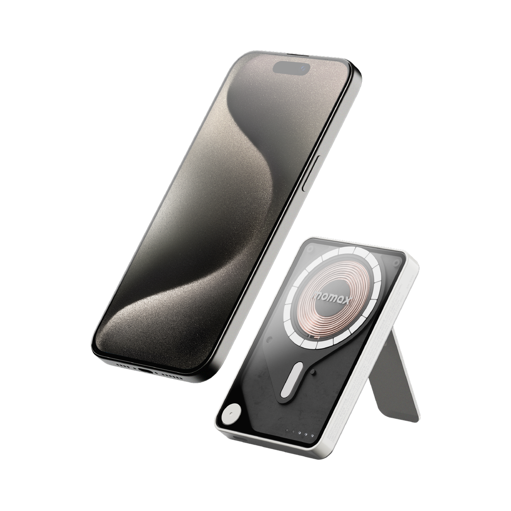 MOMAX 1-POWER X PRO 5000mAh MAGNETIC WIRELESS POWER BANK WITH STAND AND BUILT-IN USB-C CABLE MOMAX 1-POWER X PRO 5000mAh MAGNETIC WIRELESS POWER BANK WITH STAND AND BUILT-IN USB-C CABLE