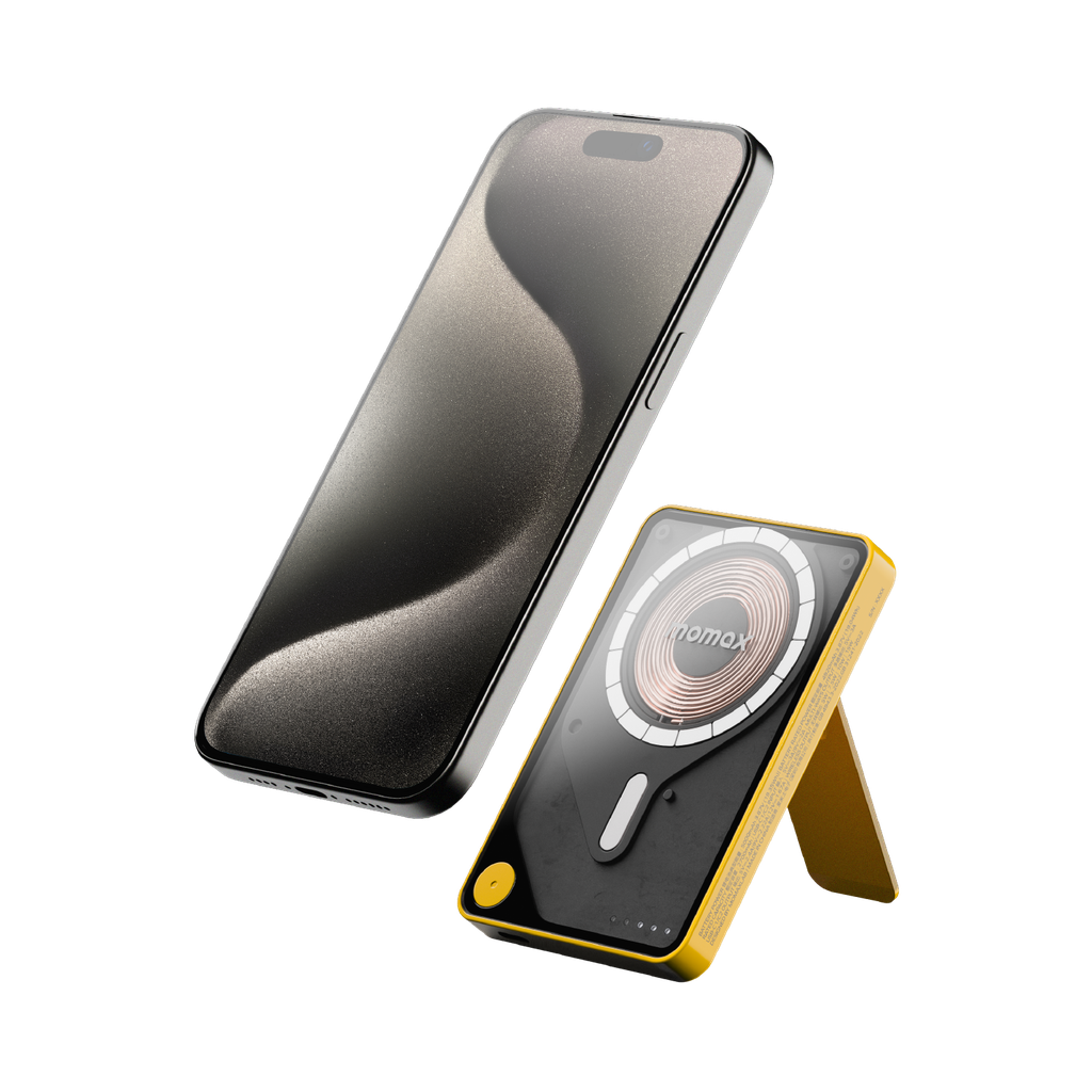 MOMAX 1-POWER X PRO 5000mAh MAGNETIC WIRELESS POWER BANK WITH STAND AND BUILT-IN USB-C CABLE MOMAX 1-POWER X PRO 5000mAh MAGNETIC WIRELESS POWER BANK WITH STAND AND BUILT-IN USB-C CABLE