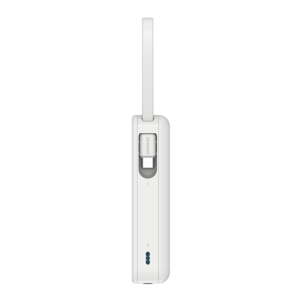 MOMAX 1-POWER VITAL+ 10000mAh POWER BANK WITH BUILT IN USB-C & LIGHTNING CABLE MOMAX 1-POWER VITAL+ 10000mAh POWER BANK WITH BUILT IN USB-C & LIGHTNING CABLE