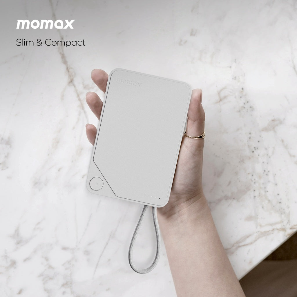 MOMAX 1-POWER X 10000mAh POWER BANK WITH BUILT-IN USB-C CABLE MOMAX 1-POWER X 10000mAh POWER BANK WITH BUILT-IN USB-C CABLE