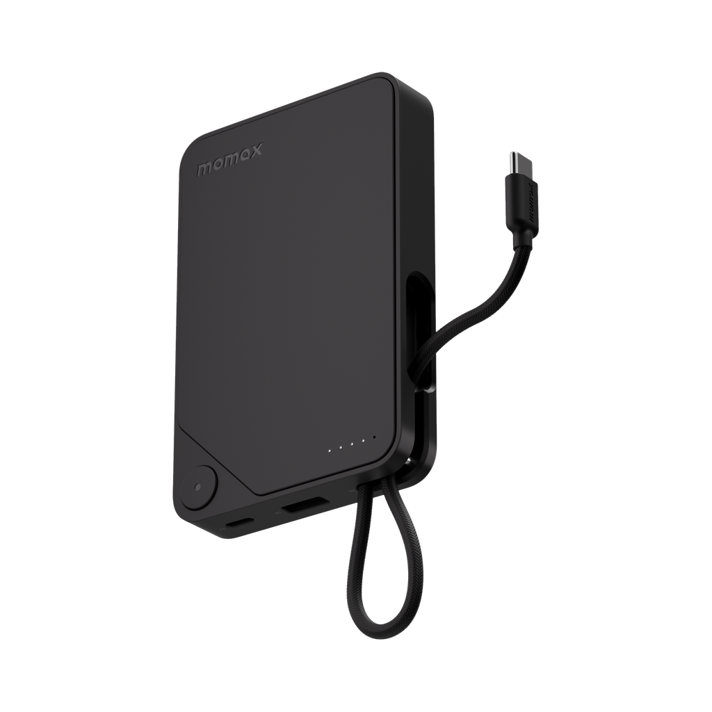 MOMAX 1-POWER X 10000mAh POWER BANK WITH BUILT-IN USB-C CABLE MOMAX 1-POWER X 10000mAh POWER BANK WITH BUILT-IN USB-C CABLE