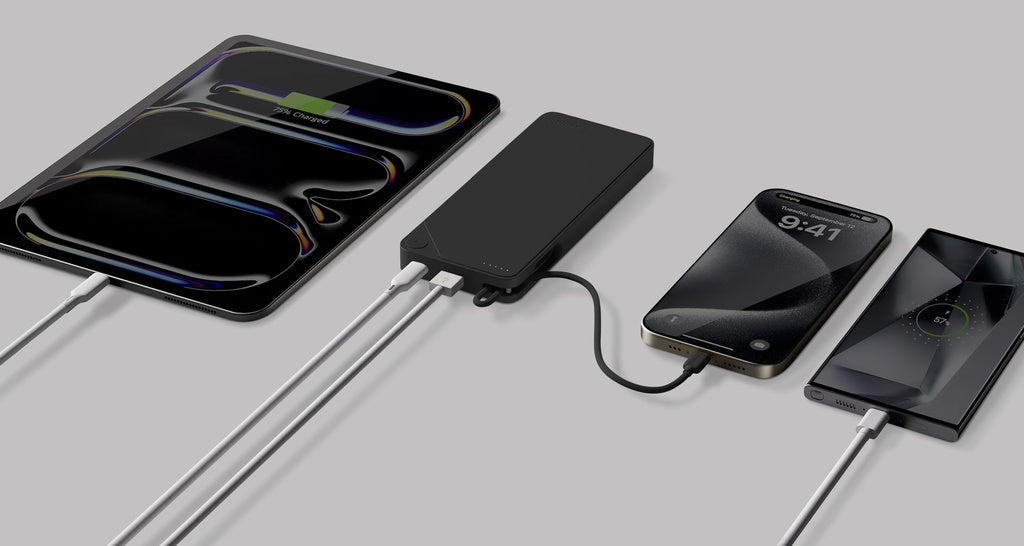 MOMAX 1-POWER X 20000mAh POWER BANK WITH BUILT-IN USB-C CABLE (Black) MOMAX 1-POWER X 20000mAh POWER BANK WITH BUILT-IN USB-C CABLE (Black)