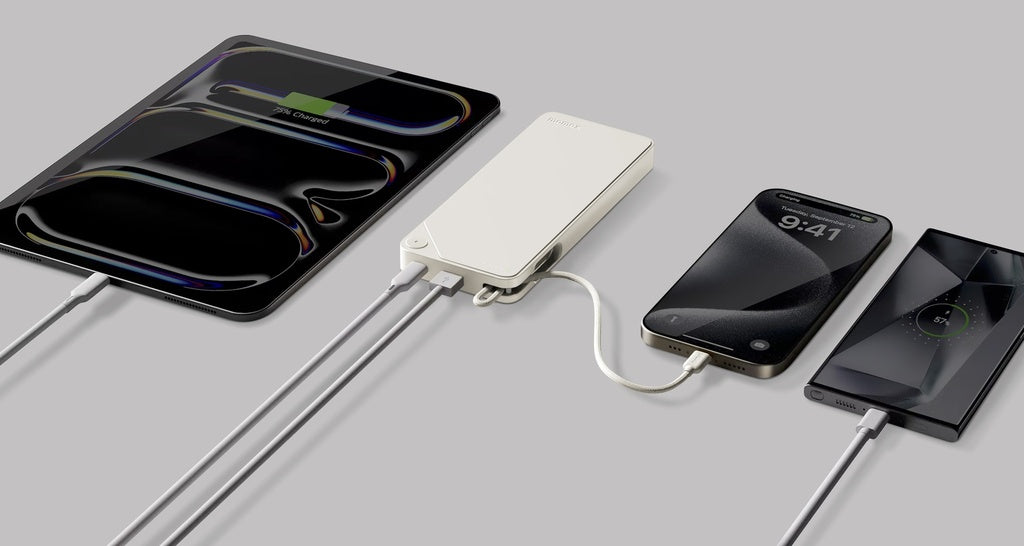 MOMAX 1-POWER X 20000mAh POWER BANK WITH BUILT-IN USB-C CABLE (Black) MOMAX 1-POWER X 20000mAh POWER BANK WITH BUILT-IN USB-C CABLE (Black)