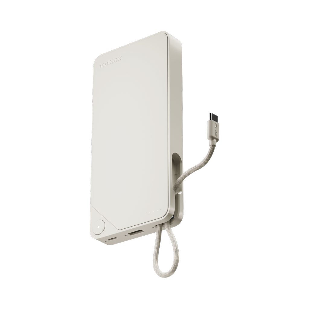 MOMAX 1-POWER X 20000mAh POWER BANK WITH BUILT-IN USB-C CABLE (Black) MOMAX 1-POWER X 20000mAh POWER BANK WITH BUILT-IN USB-C CABLE (Black)