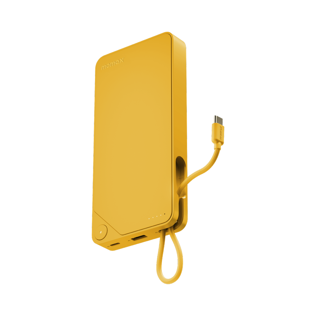MOMAX 1-POWER X 20000mAh POWER BANK WITH BUILT-IN USB-C CABLE (Black) MOMAX 1-POWER X 20000mAh POWER BANK WITH BUILT-IN USB-C CABLE (Black)
