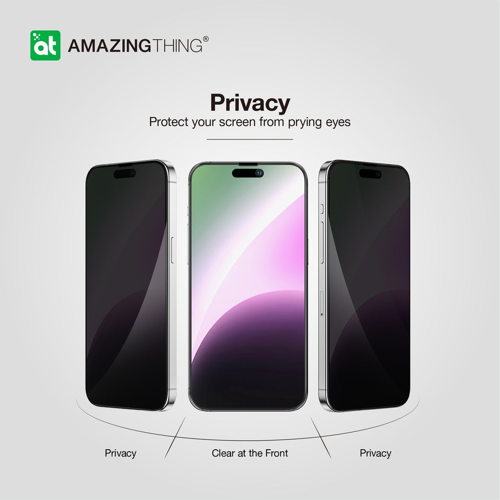 Amazingthing iPhone 15 Pro 3D Fully Covered Radix Privacy Glass Amazingthing iPhone 15 Pro 3D Fully Covered Radix Privacy Glass