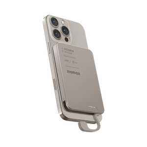 Momax 1-power F.pass+ 5000mah Power Bank With Built-in Cable & Magnetic Attachment - ALAMAT