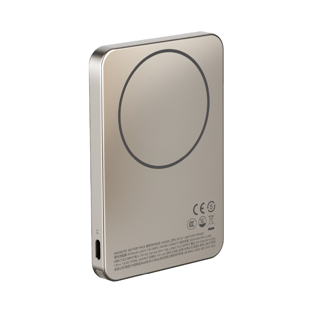 Momax 1-power F.pass+ 5000mah Power Bank With Built-in Cable & Magnetic Attachment Momax 1-power F.pass+ 5000mah Power Bank With Built-in Cable & Magnetic Attachment