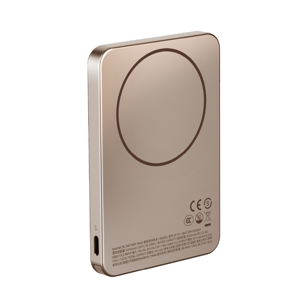 Momax 1-power F.pass+ 5000mah Power Bank With Built-in Cable & Magnetic Attachment Momax 1-power F.pass+ 5000mah Power Bank With Built-in Cable & Magnetic Attachment