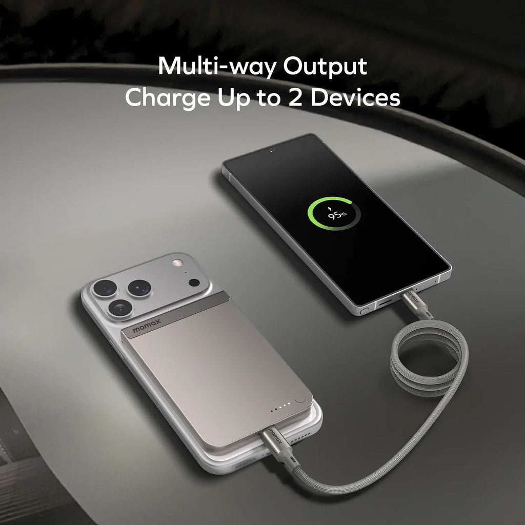 Momax 1-power S.pass 5000mAh Qi2 Magnetic Wireless Power Bank Momax 1-power S.pass 5000mAh Qi2 Magnetic Wireless Power Bank