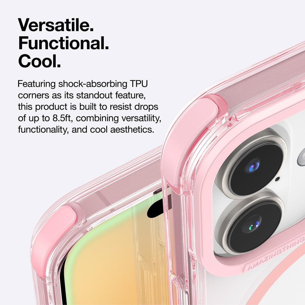 AMAZINGTHING OMNI MAGSAFE DROP PROOF CASE FOR IPHONE 16 SERIES - PINK AMAZINGTHING OMNI MAGSAFE DROP PROOF CASE FOR IPHONE 16 SERIES - PINK