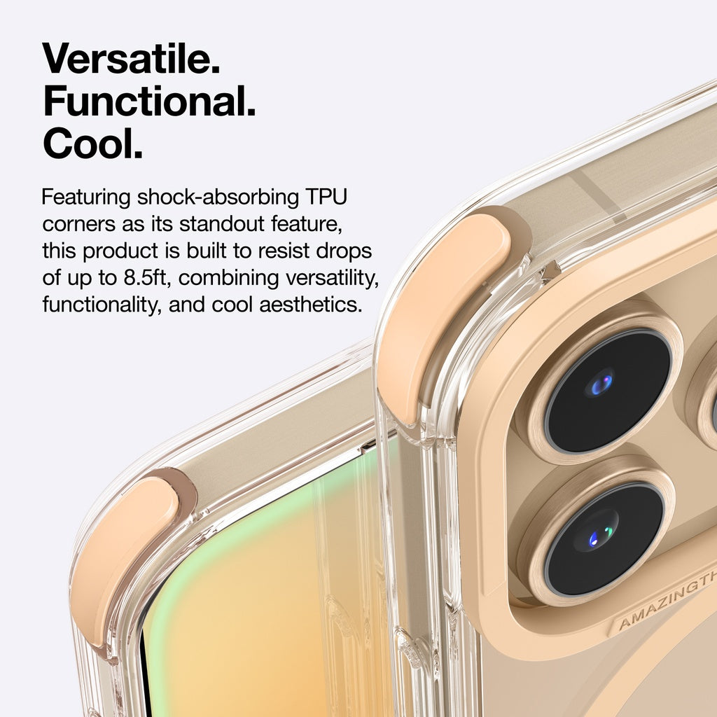 AMAZINGTHING OMNI MAGSAFE DROP PROOF CASE FOR IPHONE 16 SERIES - ROSE GOLD AMAZINGTHING OMNI MAGSAFE DROP PROOF CASE FOR IPHONE 16 SERIES - ROSE GOLD