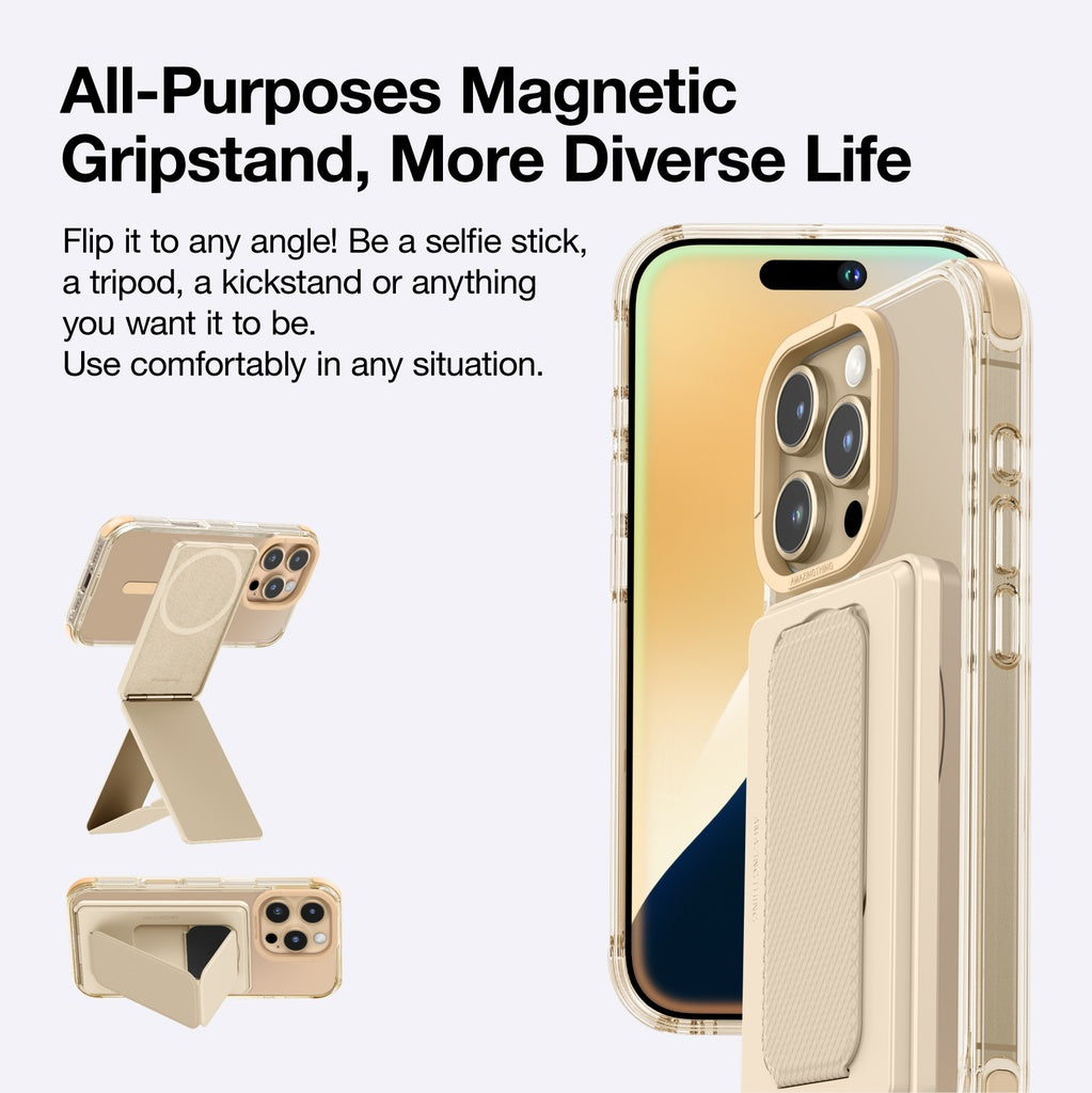 AMAZINGTHING OMNI MAGSAFE DROP PROOF CASE WITH STAND FOR IPHONE 16 SERIES - ROSE GOLD AMAZINGTHING OMNI MAGSAFE DROP PROOF CASE WITH STAND FOR IPHONE 16 SERIES - ROSE GOLD