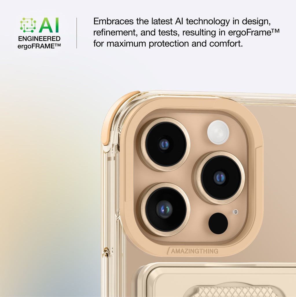 AMAZINGTHING OMNI MAGSAFE DROP PROOF CASE WITH STAND FOR IPHONE 16 SERIES - ROSE GOLD AMAZINGTHING OMNI MAGSAFE DROP PROOF CASE WITH STAND FOR IPHONE 16 SERIES - ROSE GOLD