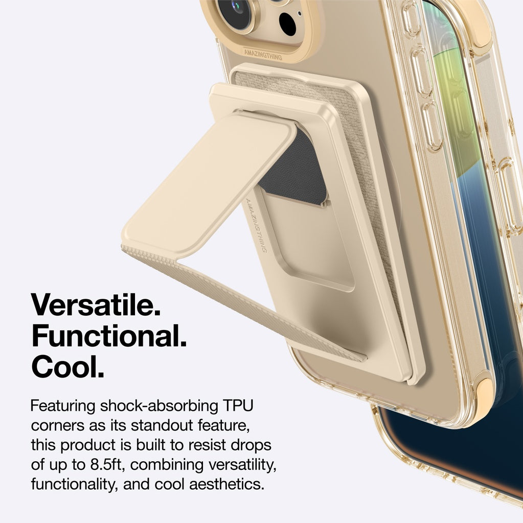 AMAZINGTHING OMNI MAGSAFE DROP PROOF CASE WITH STAND FOR IPHONE 16 SERIES - ROSE GOLD AMAZINGTHING OMNI MAGSAFE DROP PROOF CASE WITH STAND FOR IPHONE 16 SERIES - ROSE GOLD