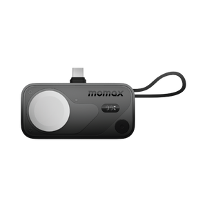 Momax 1-power X Pro Mini+ 5000mAh Integrated Foldable USB-C Plug & Built-in USB-C Cable Power Bank With Apple Watch Fast Charger