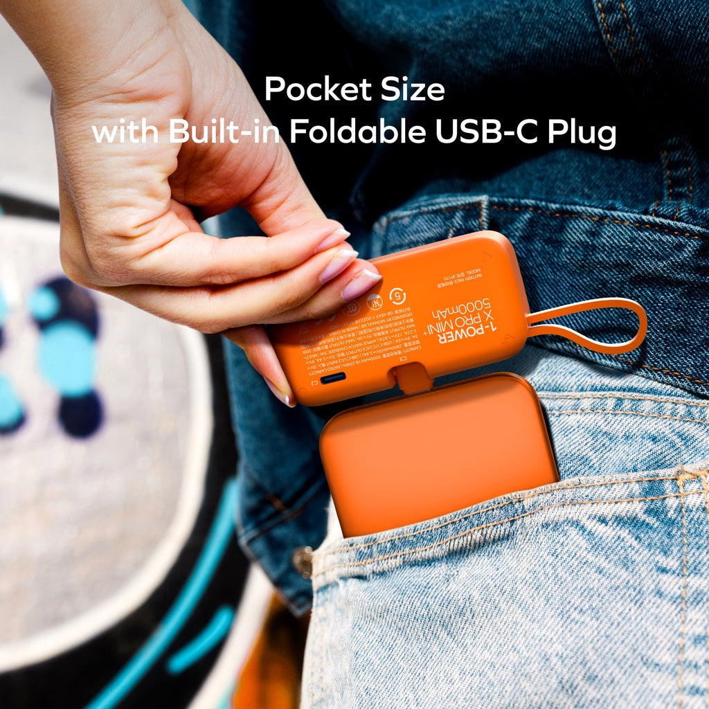Momax 1-power X Pro Mini+ 5000mAh Integrated Foldable USB-C Plug & Built-in USB-C Cable Power Bank With Apple Watch Fast Charger Momax 1-power X Pro Mini+ 5000mAh Integrated Foldable USB-C Plug & Built-in USB-C Cable Power Bank With Apple Watch Fast Charger