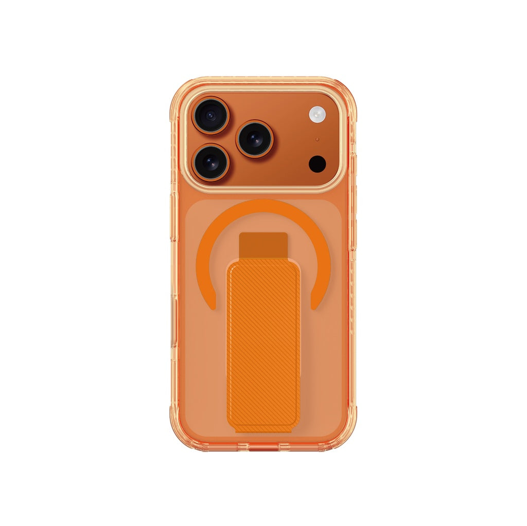 Amazingthing Titan Pro+ Holder Magsafe Drop Proof Case for iPhone 17 Pro - Orange Amazingthing Titan Pro+ Holder Magsafe Drop Proof Case for iPhone 17 Pro - Orange
