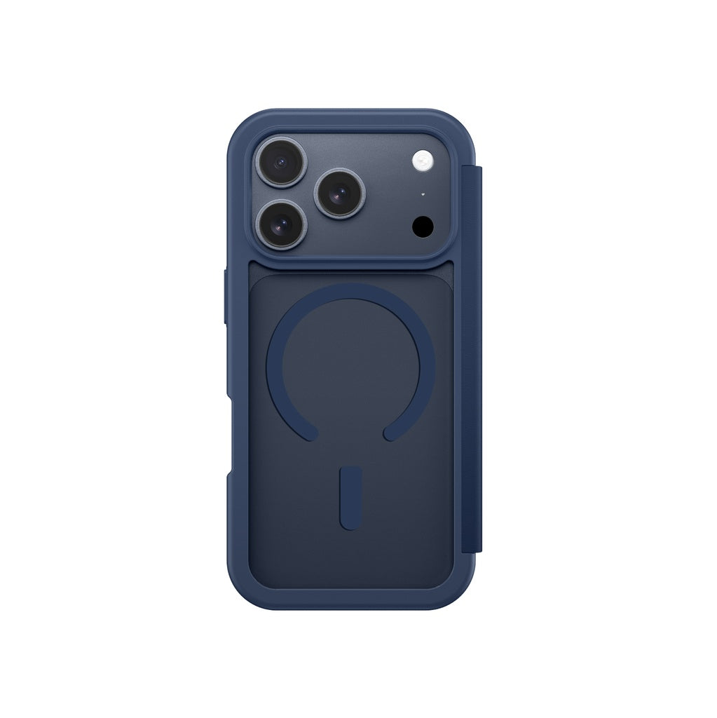 Amazingthing Glamour Folio Magsafe Drop Proof Case for Iphone 17 Pro Max - Blue Amazingthing Glamour Folio Magsafe Drop Proof Case for Iphone 17 Pro Max - Blue