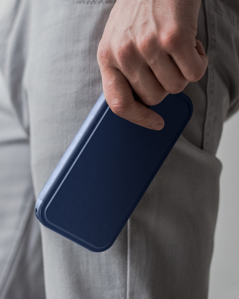 Amazingthing Glamour Folio Magsafe Drop Proof Case for Iphone 17 Pro Max - Blue Amazingthing Glamour Folio Magsafe Drop Proof Case for Iphone 17 Pro Max - Blue