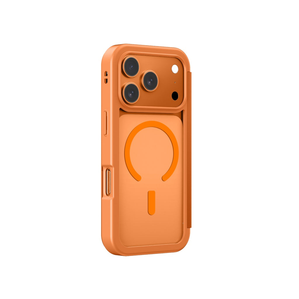 Amazingthing Glamour Folio Magsafe Drop Proof Case for Iphone 17 Pro Max - Orange Amazingthing Glamour Folio Magsafe Drop Proof Case for Iphone 17 Pro Max - Orange