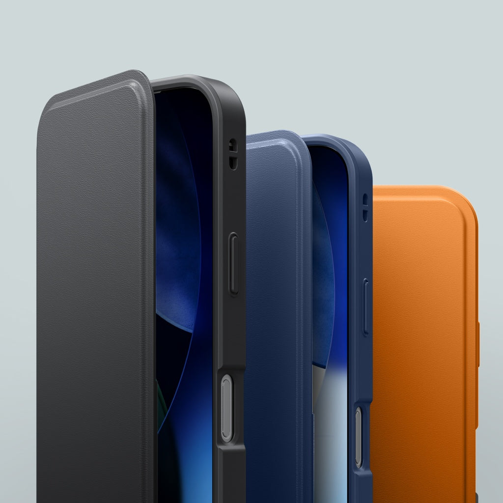 Amazingthing Glamour Folio Magsafe Drop Proof Case for Iphone 17 Pro Max - Orange Amazingthing Glamour Folio Magsafe Drop Proof Case for Iphone 17 Pro Max - Orange