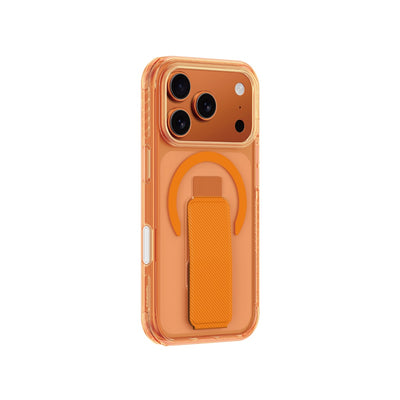 Amazingthing Titan Pro+ Holder Magsafe Drop Proof Case for iPhone 17 Pro Max - Orange - ALAMAT