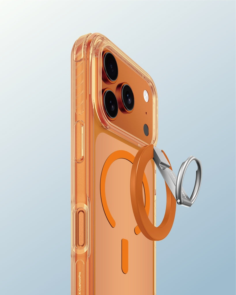 Amazingthing Titan Pro Grip Ring Set Mag Drop Proof Case for Iphone 17 Pro Max - Orange Amazingthing Titan Pro Grip Ring Set Mag Drop Proof Case for Iphone 17 Pro Max - Orange