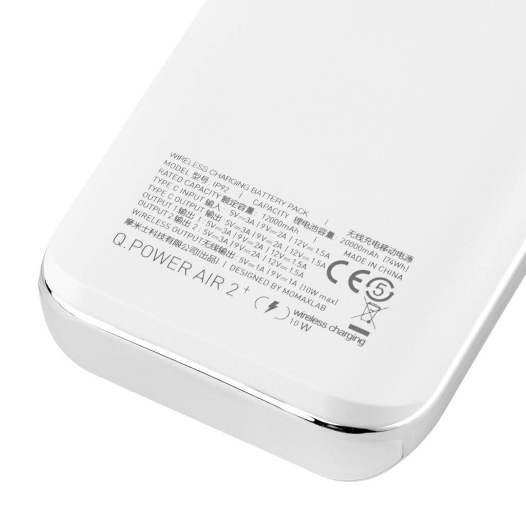 MOMAX Q.POWER AIR 2+ 20000mAh WIRELESS POWER BANK MOMAX Q.POWER AIR 2+ 20000mAh WIRELESS POWER BANK