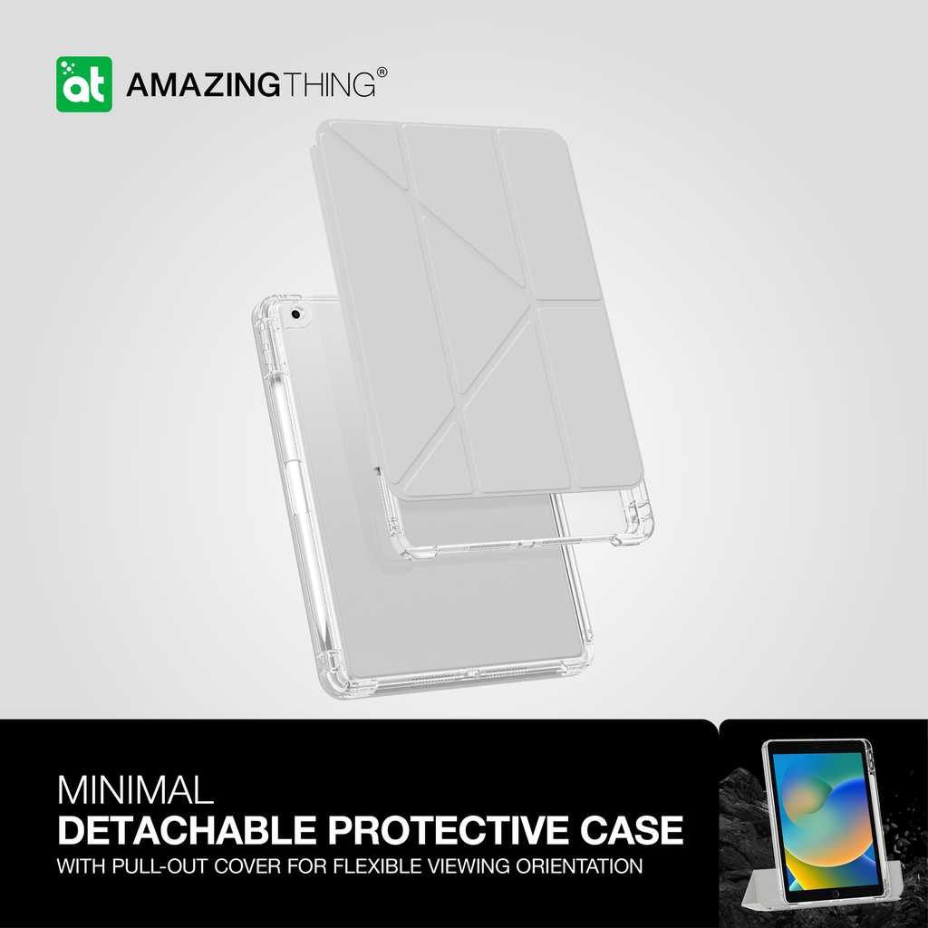 Amazingthing Minimal Ditachable Protective Case for Ipad 10.2 2024 Amazingthing Minimal Ditachable Protective Case for Ipad 10.2 2024