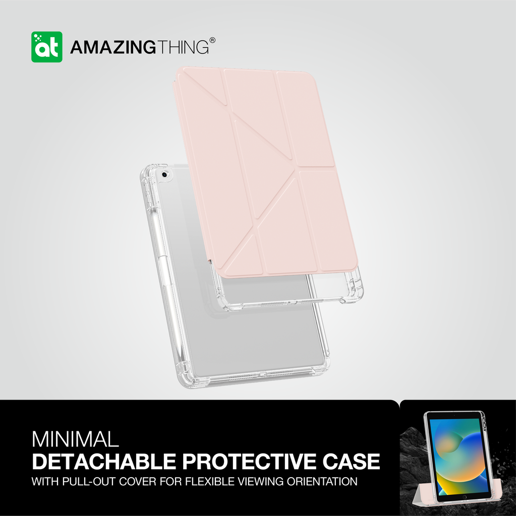 Amazingthing Minimal Ditachable Protective Case for Ipad 10.2 2024 Amazingthing Minimal Ditachable Protective Case for Ipad 10.2 2024
