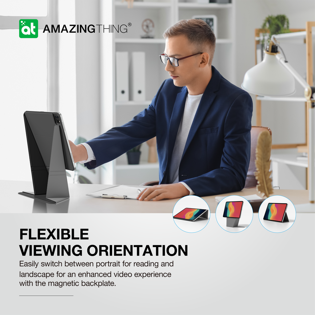 AMAZING THING MATTE PRO MAG FOLIO CASE WITH STAND FOR IPAD AIR 13 (M2) 2024 / IPAD PRO 12.9 AMAZING THING MATTE PRO MAG FOLIO CASE WITH STAND FOR IPAD AIR 13 (M2) 2024 / IPAD PRO 12.9