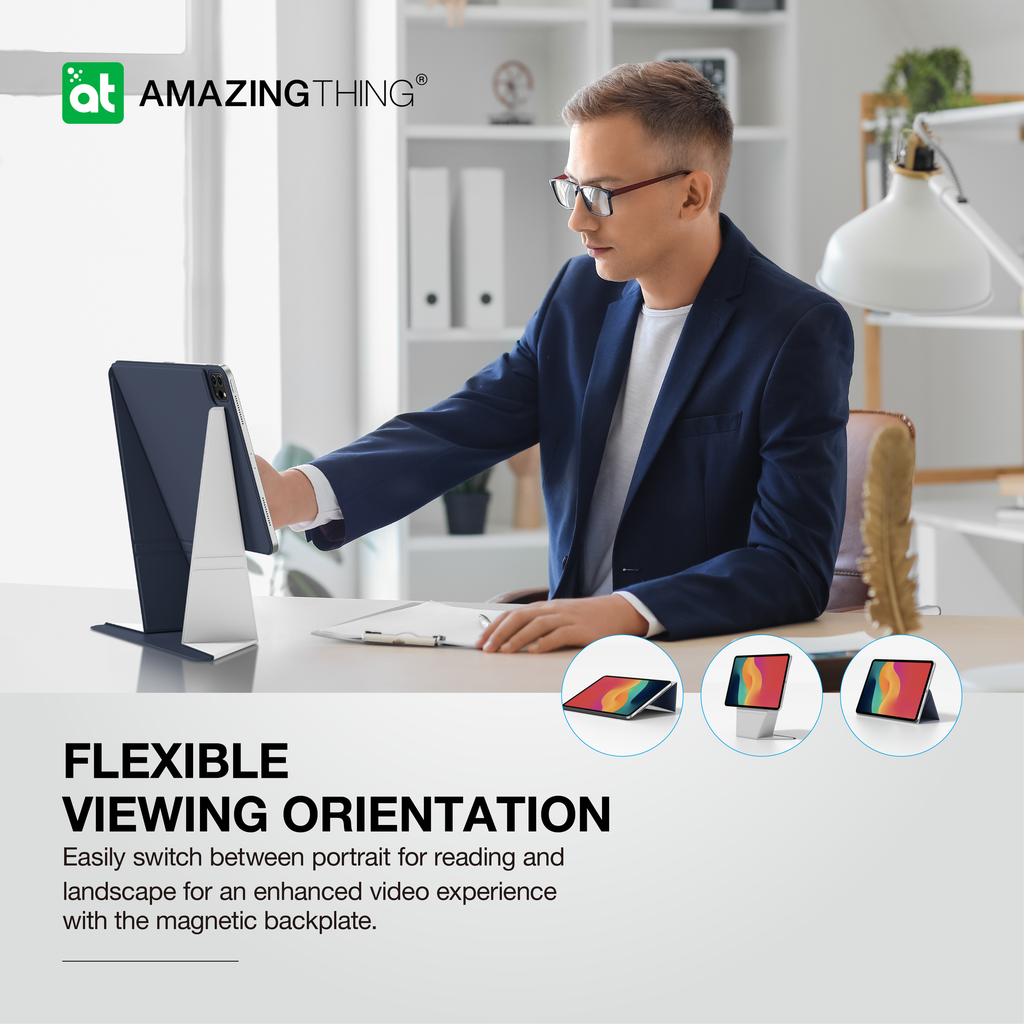AMAZING THING MATTE PRO MAG FOLIO CASE WITH STAND FOR IPAD AIR 13 (M2) 2024 / IPAD PRO 12.9 AMAZING THING MATTE PRO MAG FOLIO CASE WITH STAND FOR IPAD AIR 13 (M2) 2024 / IPAD PRO 12.9