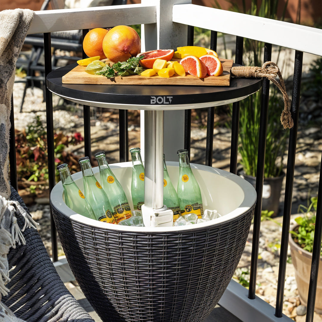 Bolt Cool Bar Plastic Extendable Coffee Table with Ice Bucket Bolt Cool Bar Plastic Extendable Coffee Table with Ice Bucket
