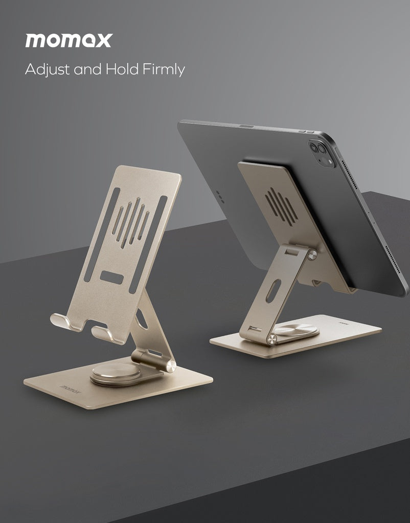 MOMAX FOLD STAND ROTATABLE PHONE AND TABLET STAND MOMAX FOLD STAND ROTATABLE PHONE AND TABLET STAND