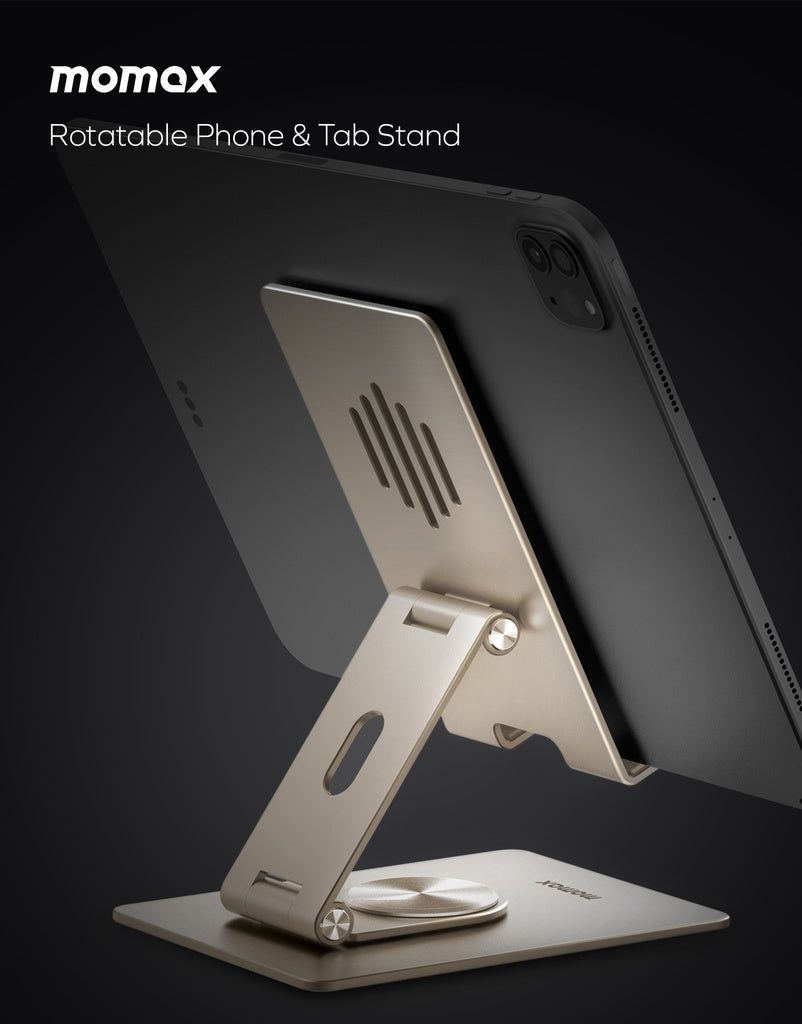 MOMAX FOLD STAND ROTATABLE PHONE AND TABLET STAND MOMAX FOLD STAND ROTATABLE PHONE AND TABLET STAND