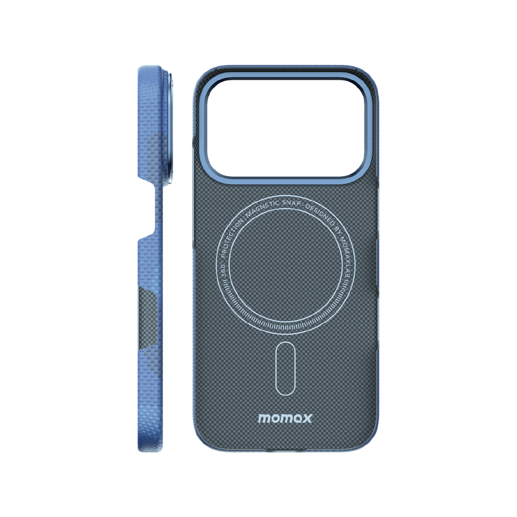 Momax Caseform Aramid Magnetic Case for iPhone 17 Pro - Blue Momax Caseform Aramid Magnetic Case for iPhone 17 Pro - Blue