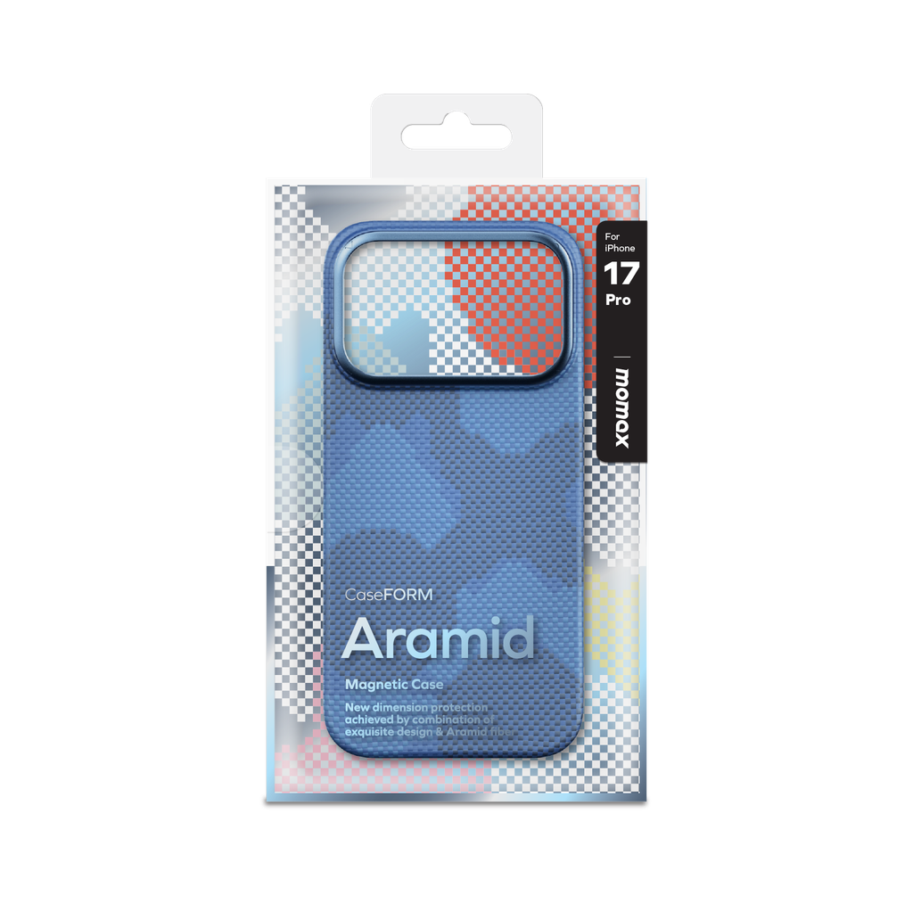 Momax Caseform Aramid Magnetic Case for iPhone 17 Pro - Blue Momax Caseform Aramid Magnetic Case for iPhone 17 Pro - Blue