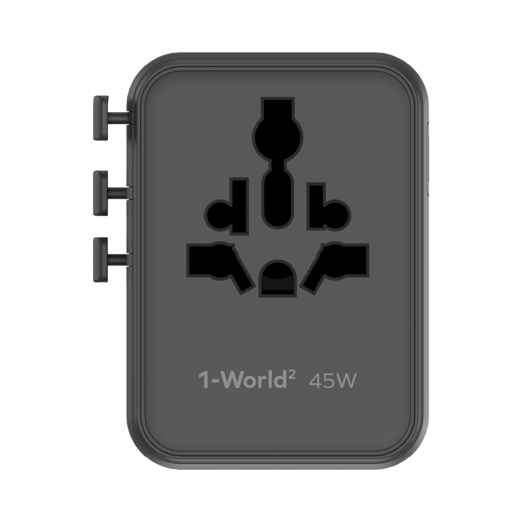 Momax 1-world2 45W 5 Port Dual Ac Travel Adaptor Momax 1-world2 45W 5 Port Dual Ac Travel Adaptor