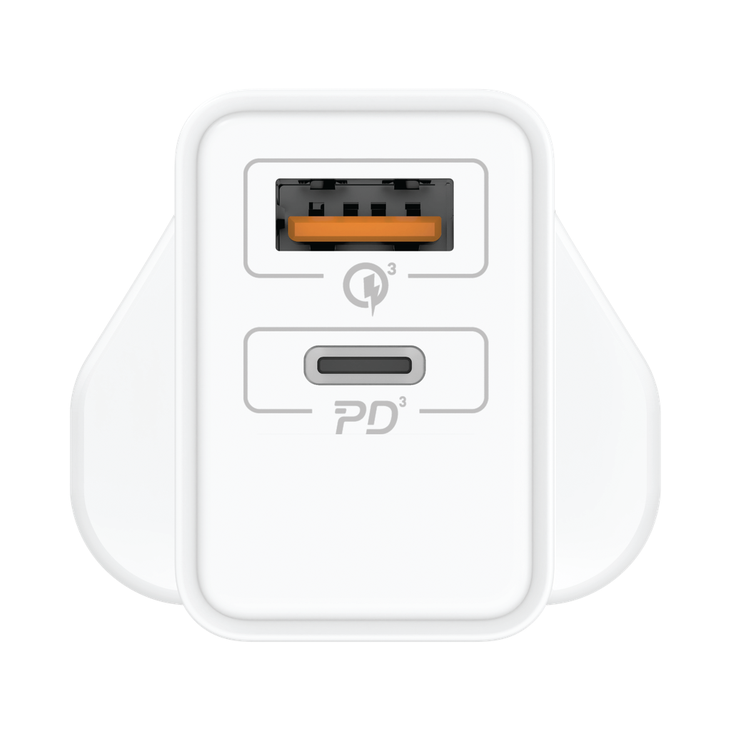 MOMAX ONEPLUG 2-PORT 25W WALL CHARGER MOMAX ONEPLUG 2-PORT 25W WALL CHARGER