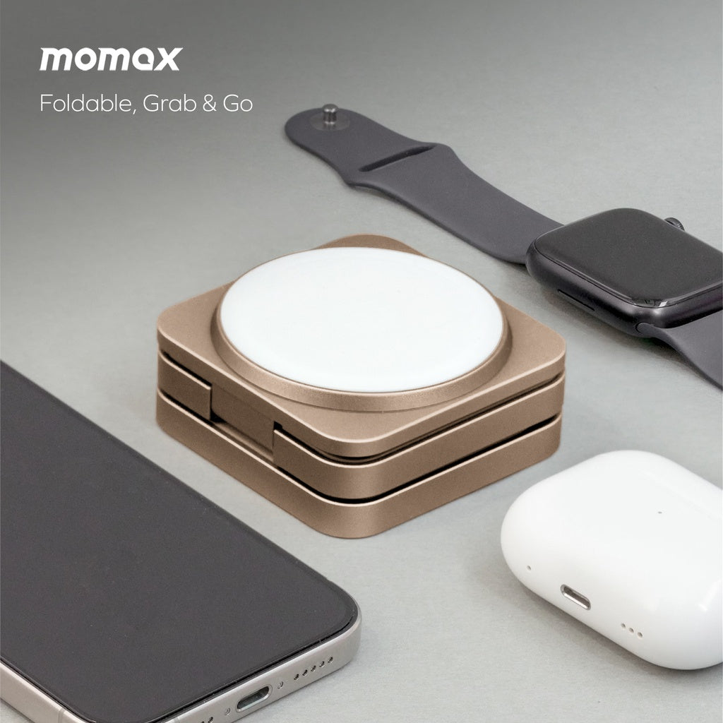 MOMAX Q2 MAG GO Qi 2 15W 3IN1 MAGNETIC WIRELESS CHARGING STAND MOMAX Q2 MAG GO Qi 2 15W 3IN1 MAGNETIC WIRELESS CHARGING STAND